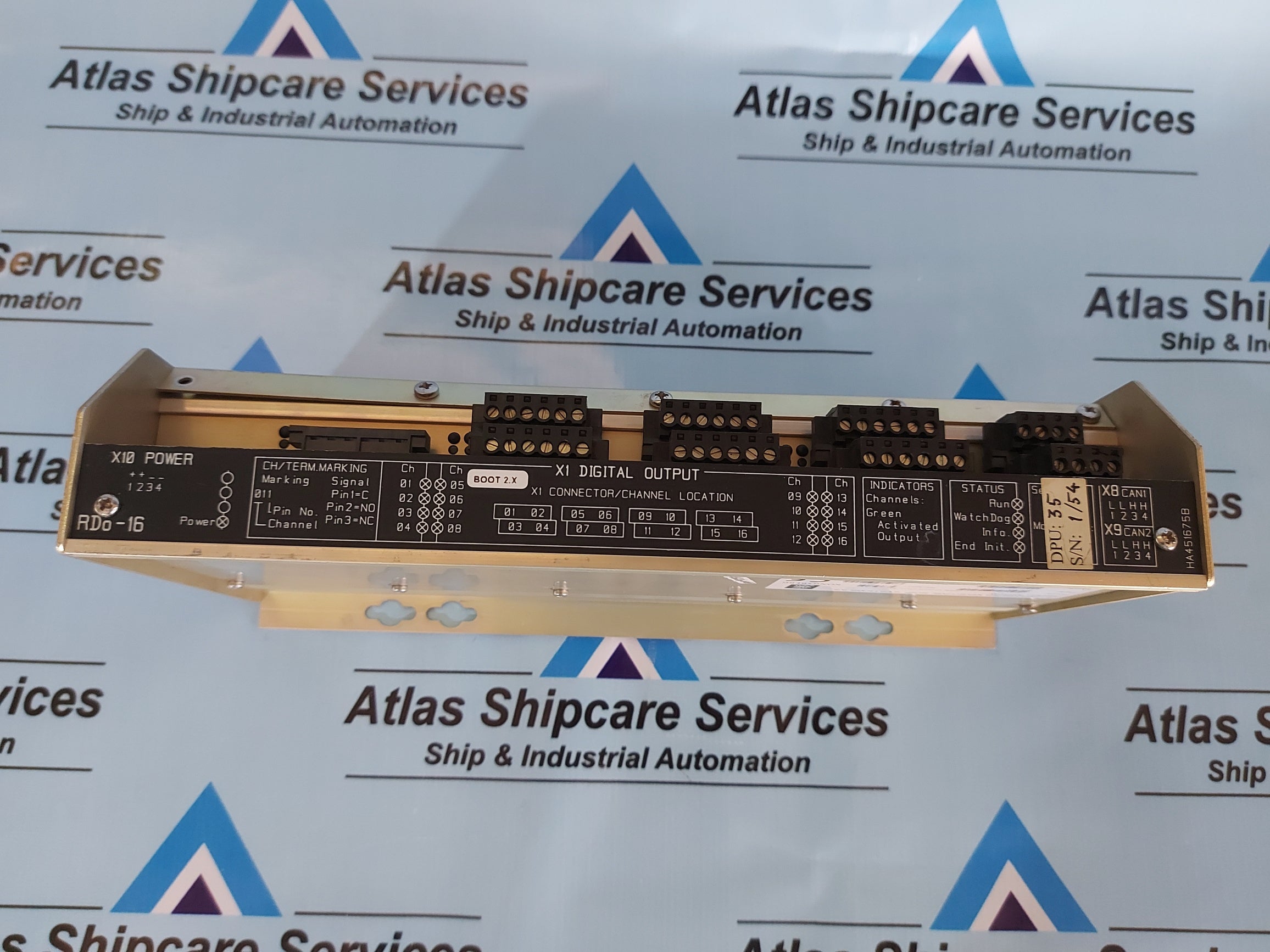 KONGSBERG RDO-16 8100155 REMOTE DIGITAL OUTPUT MODULE REV.E1
